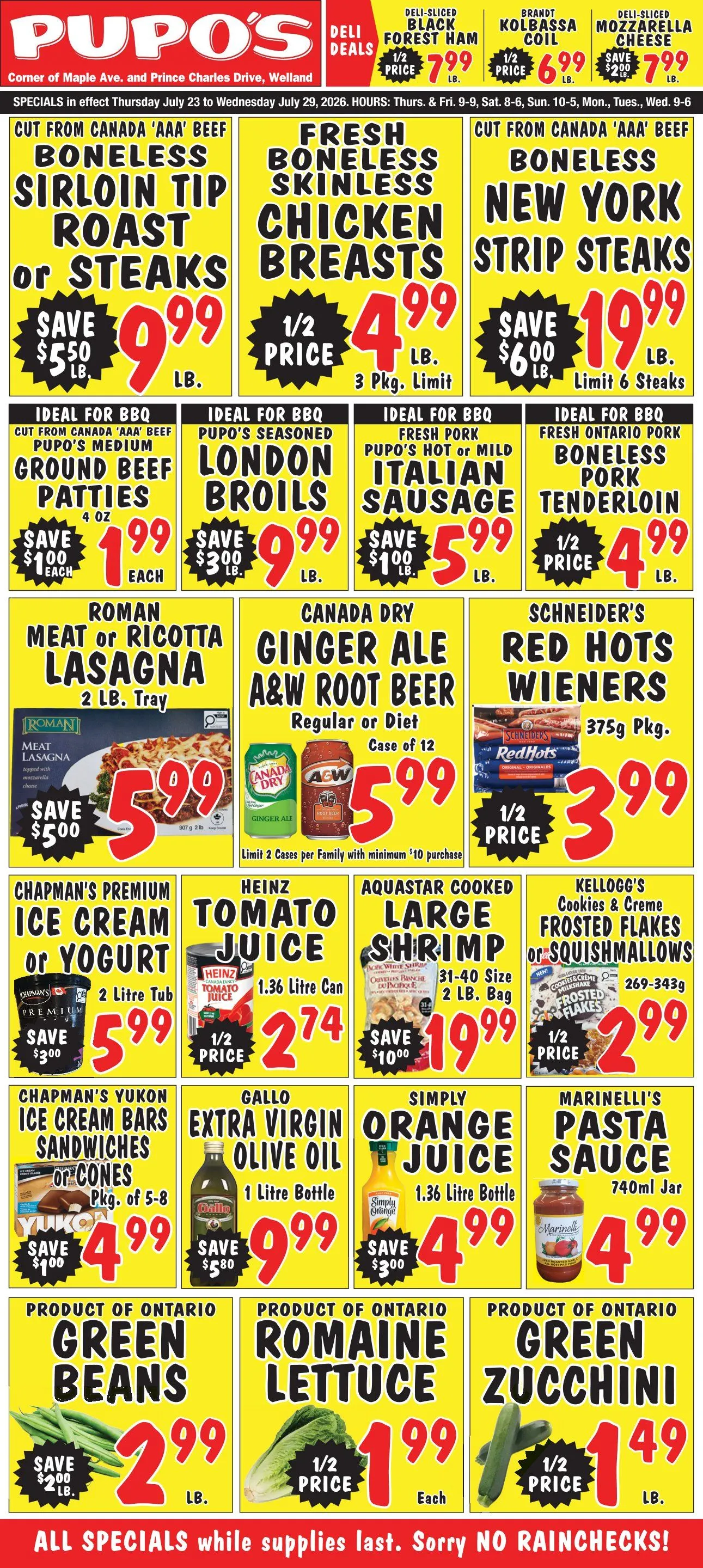 Pupo's Food Market Sales from July 23 to July 29 2026 - flyer page 