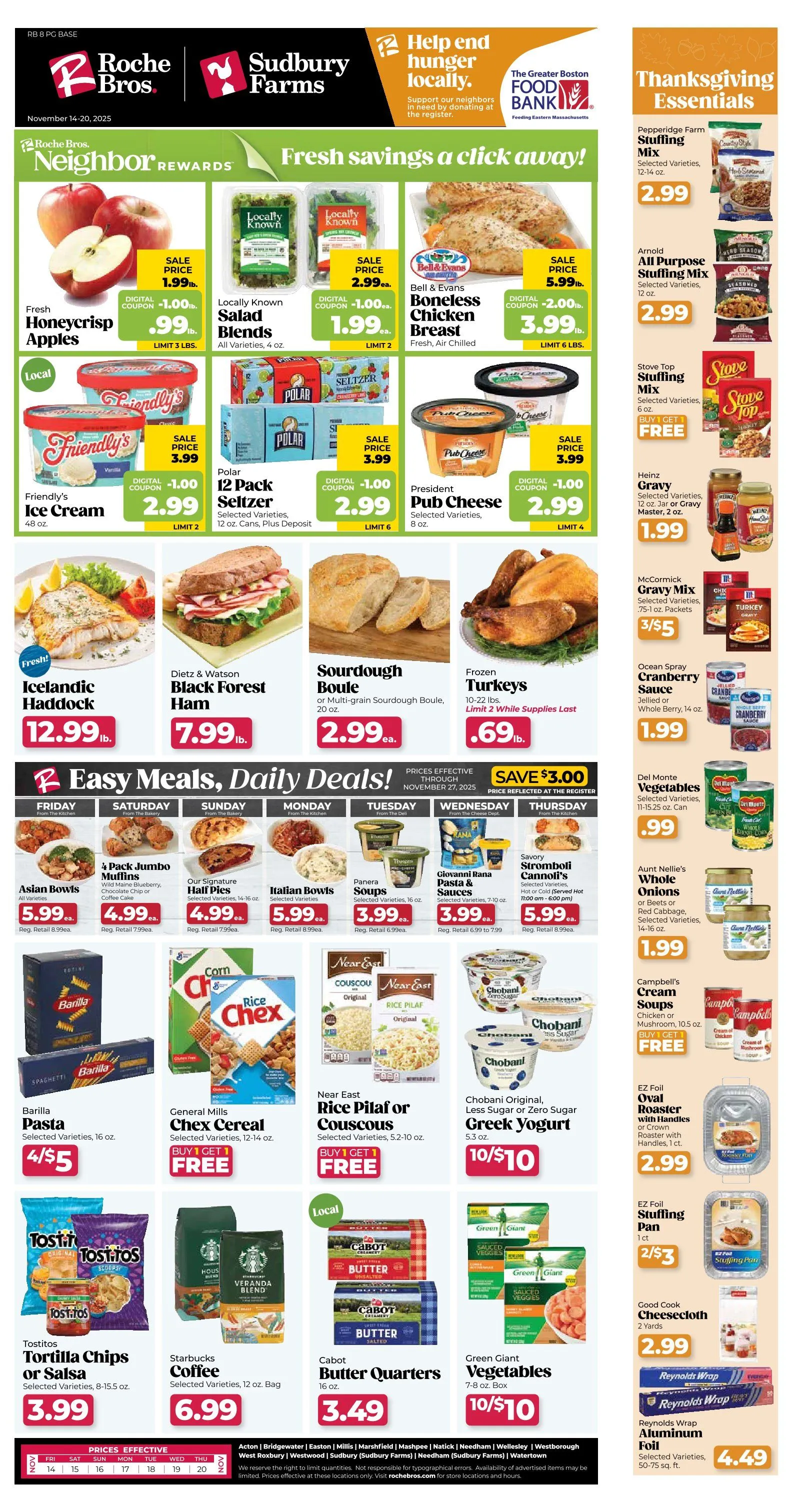Weekly ad Roche Bros Sales from November 14 to November 20 2025 - Page 1