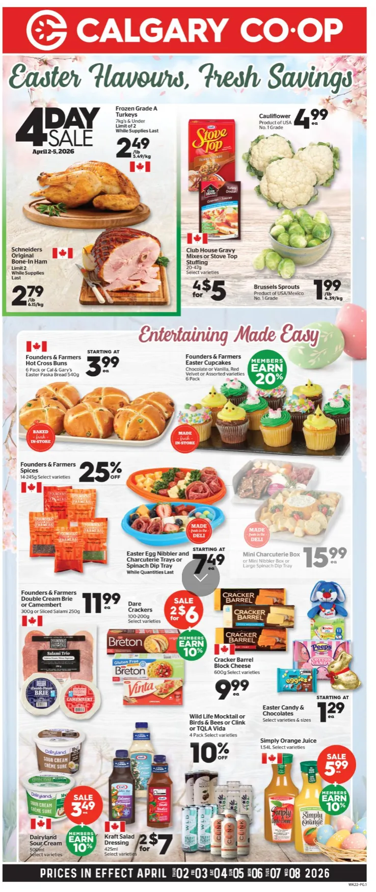 Calgary Co-op from April 2 to April 8 2026 - flyer page