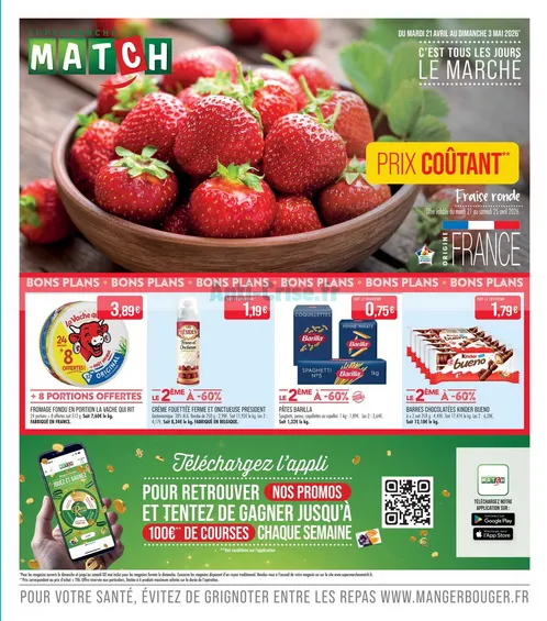 Catalogues Supermarché Match du 21 avril au 3 mai 2026 - Catalogue page 1