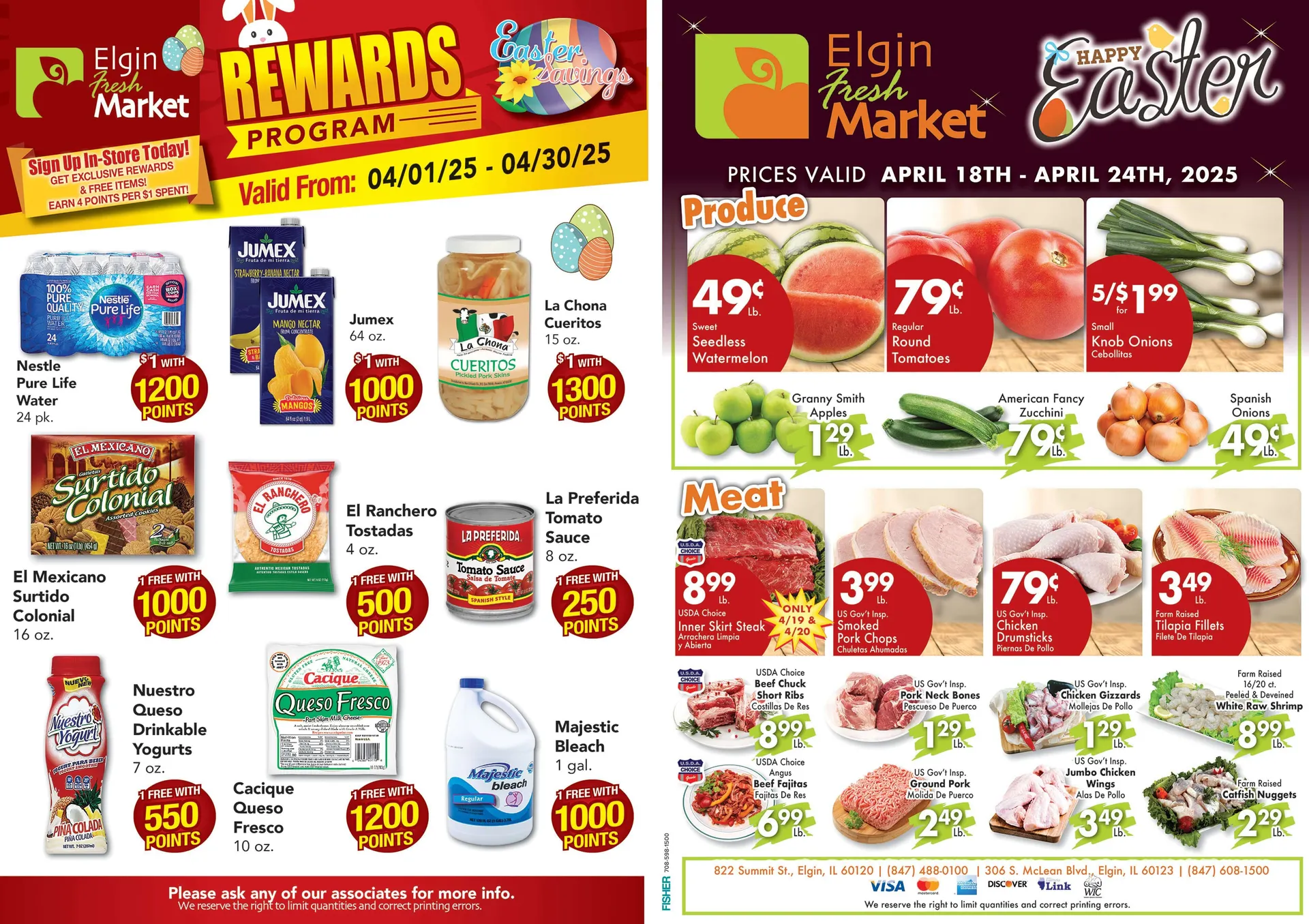 Weekly ad Elgin Fresh Market Sales from April 18 to April 24 2025 - Page 