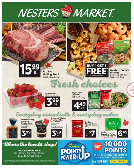 Nesters Market Sales from May 14 to May 20 2026 - flyer page 1