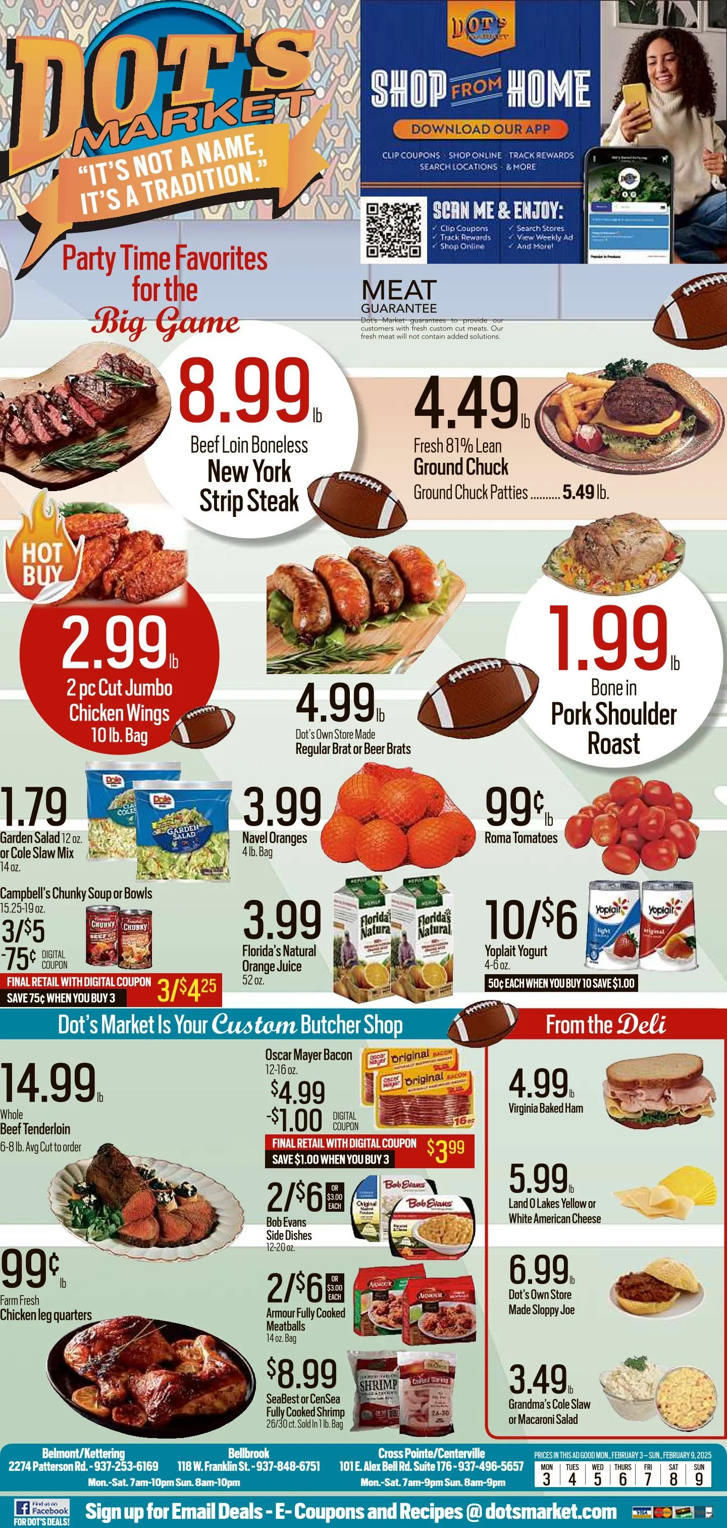 Weekly ad Dot's Market Sales from February 3 to February 9 2025 - Page 1
