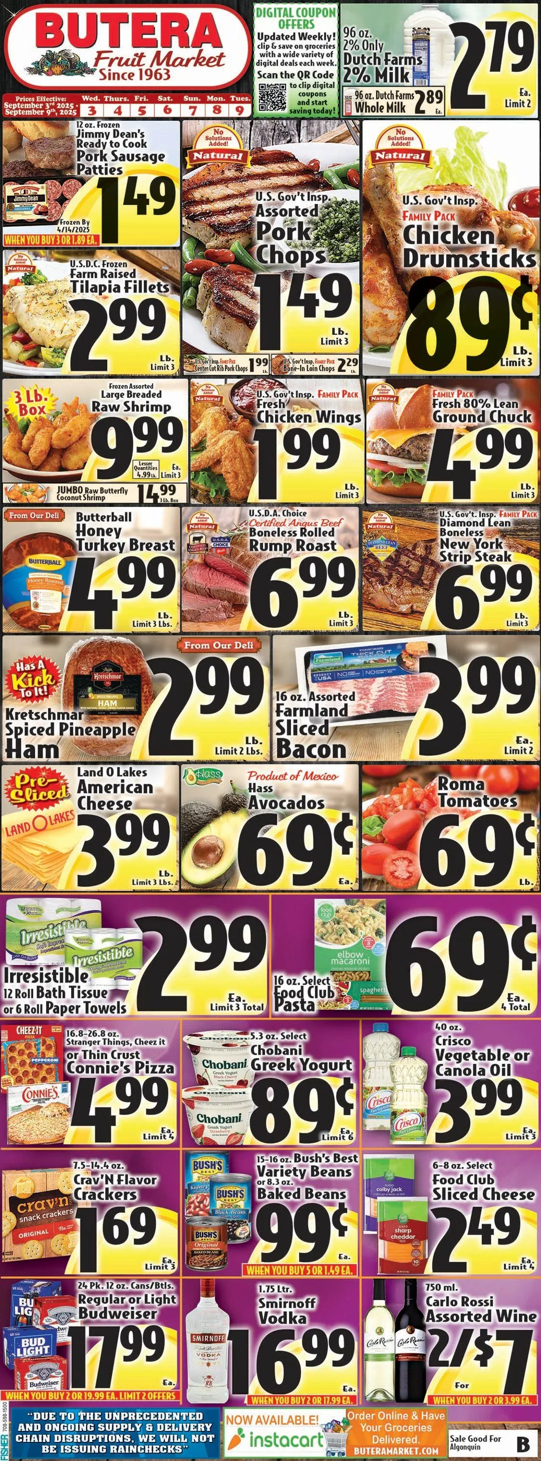 Weekly ad Butera Sales from September 3 to September 9 2025 - Page 1