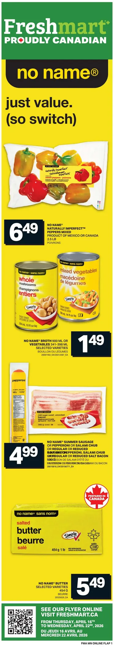  Freshmart Sales from April 16 to April 22 2026 - flyer page 1