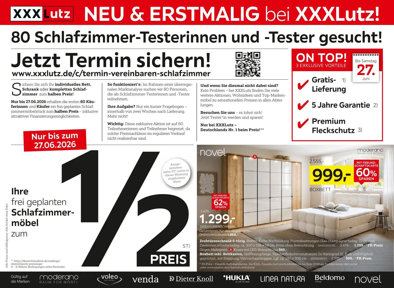 XXXLutz Angebote von 6. Juni bis 20. Juni 2026 - Prospekt seite 1