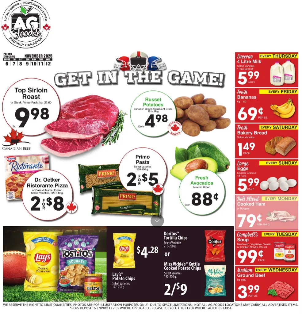 AG Foods Sales from November 6 to November 12 2025 - flyer page 1