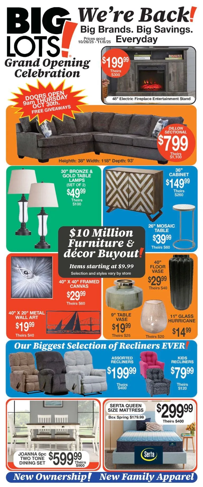 Weekly ad Big Lots Sales from October 26 to November 8 2025 - Page 