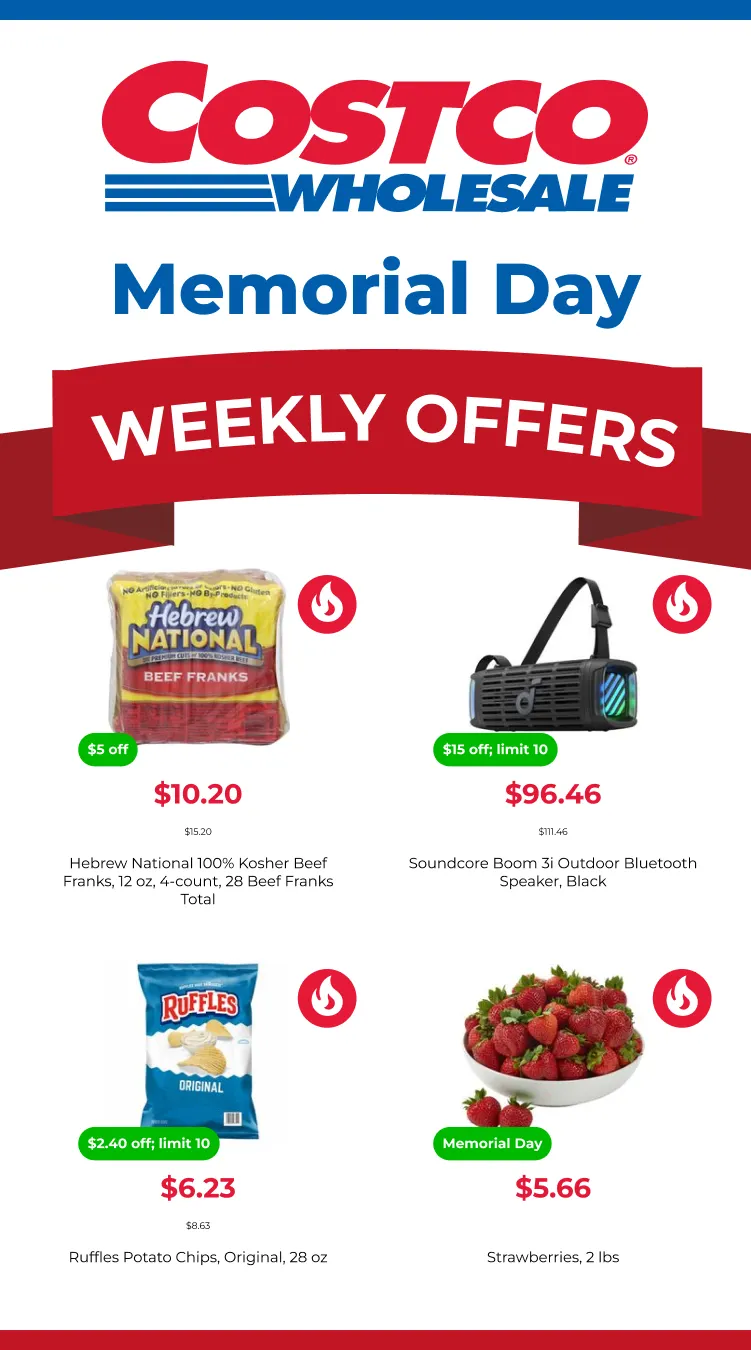 Weekly promotion Costco Sales spanning from May 22 to June 4 2026 - Page 1 for Catalogue 365