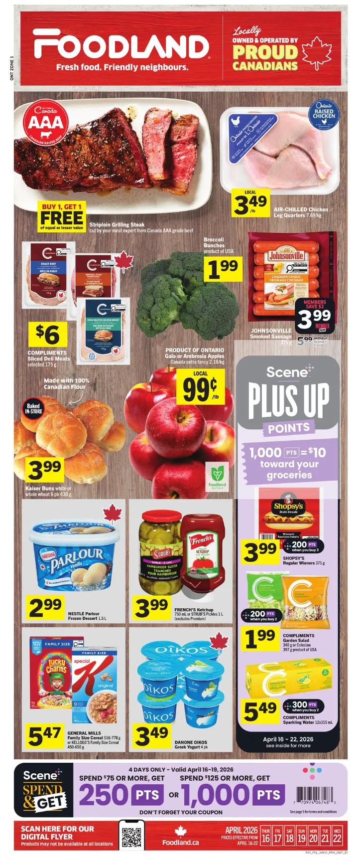 Foodland Sales from April 16 to April 22 2026 - flyer page 1