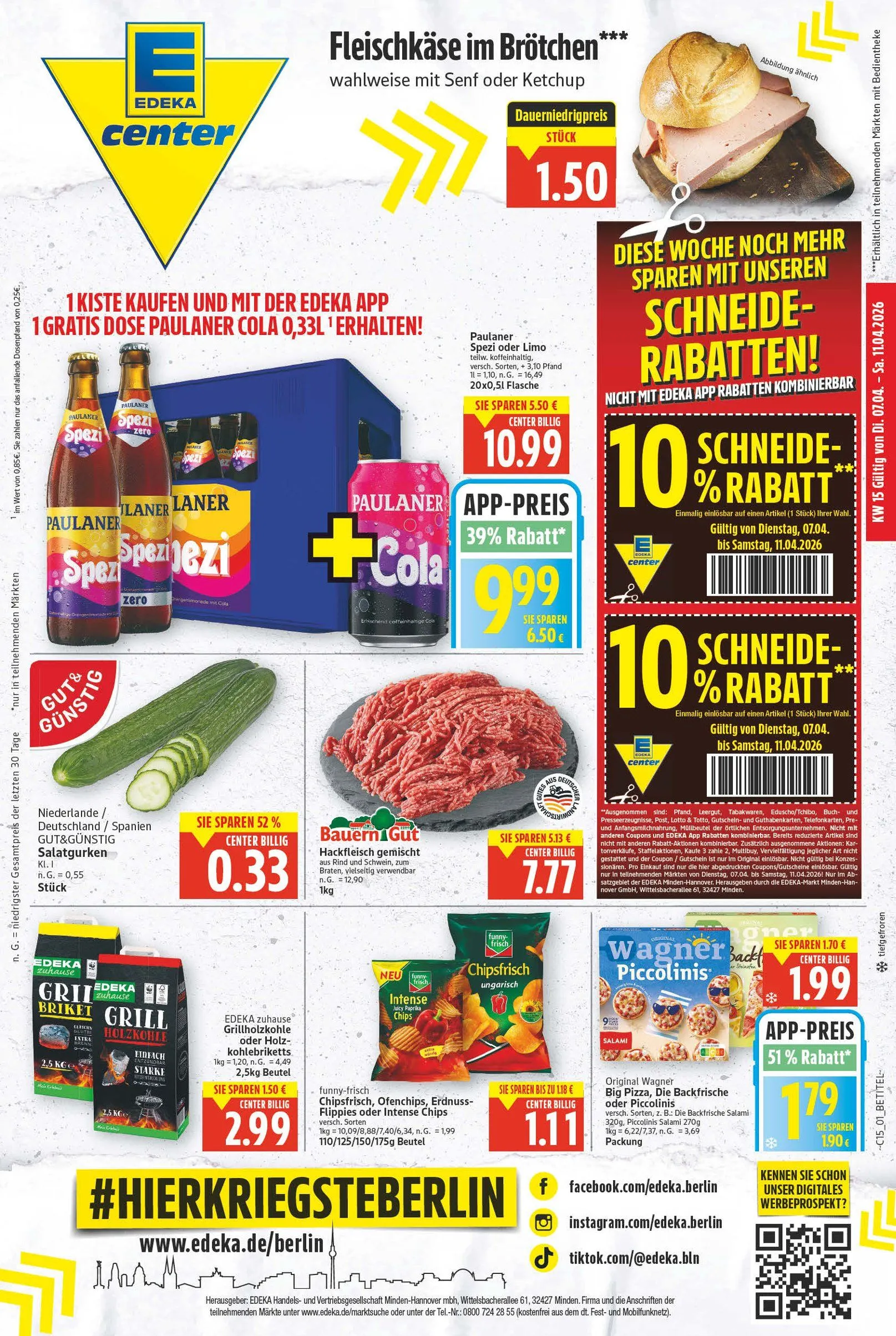 Edeka Angebote von 7. April bis 10. April 2026 - Prospekt seite 1