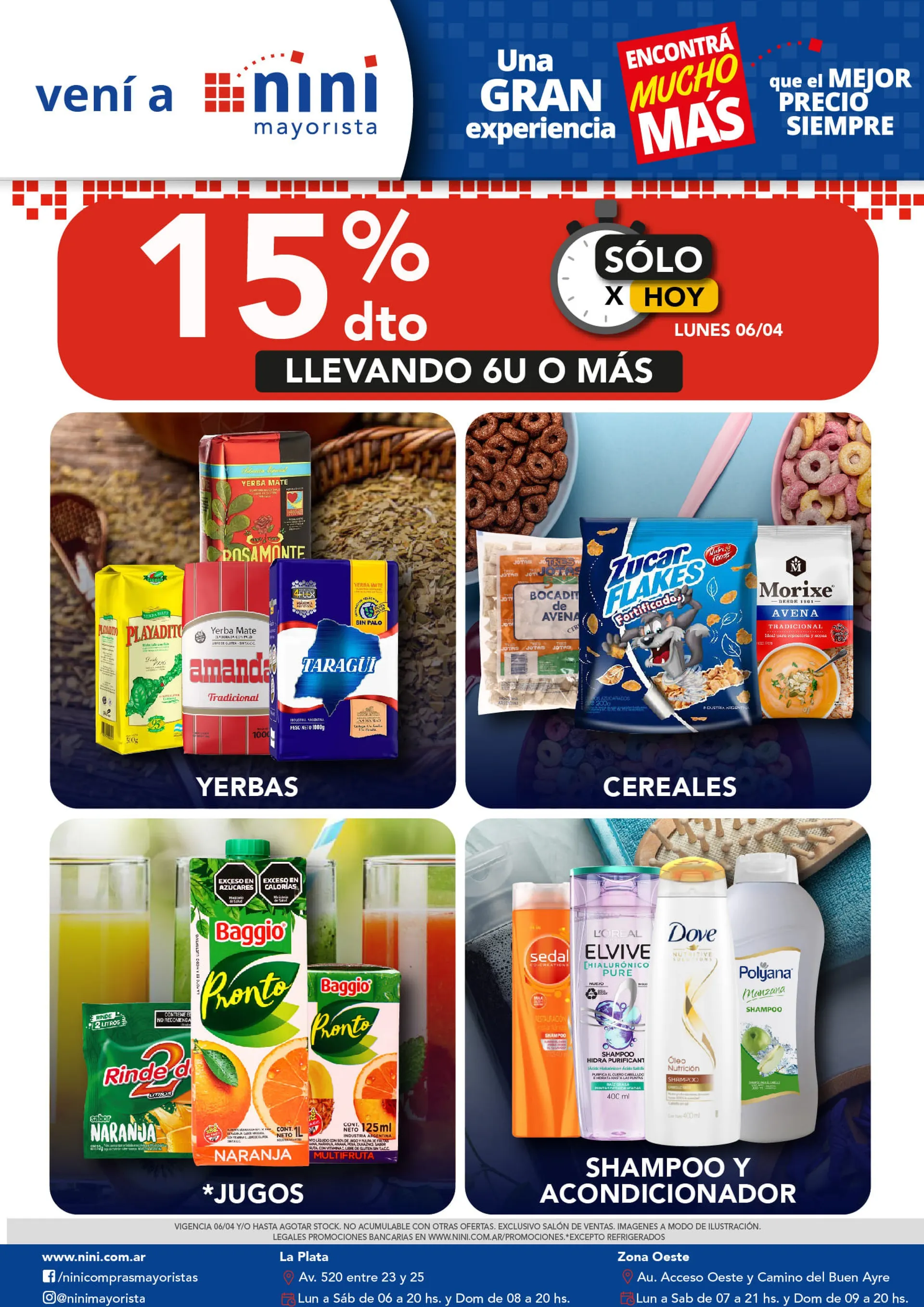 Ofertas de Nini Mayorista Ofertas 6 de abril al 12 de abril 2026 - Página 1 del catálogo