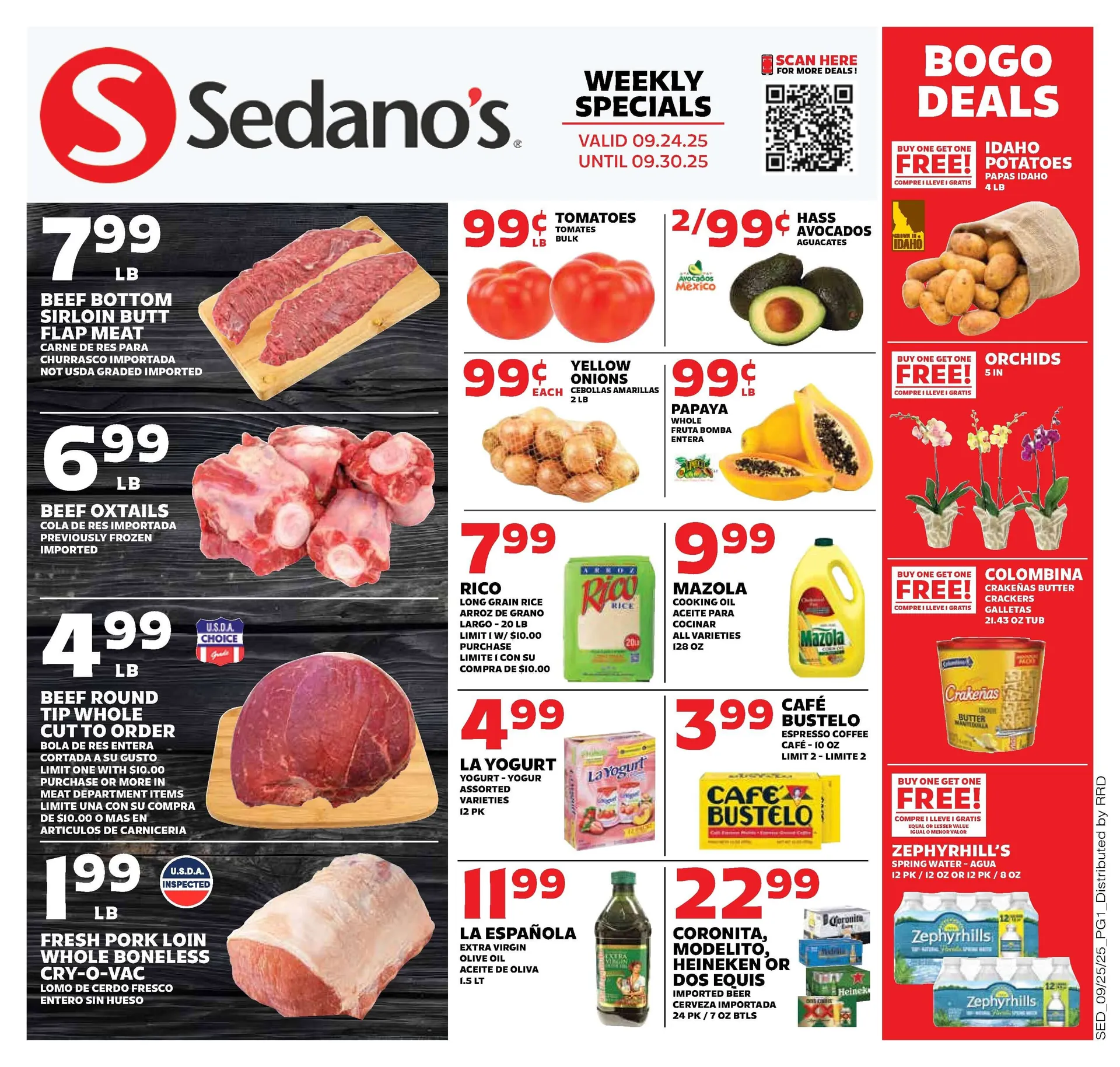 Weekly ad Sedano's Sales from September 24 to September 30 2025 - Page 1