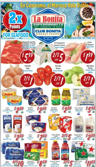 Weekly ad La Bonita Supermarkets Sales from February 18 to February 24 2026 - Page 