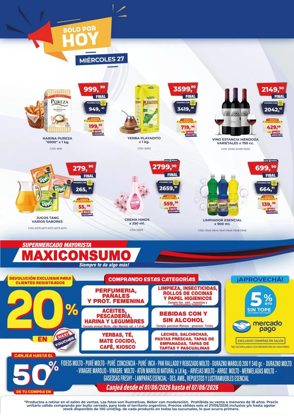 Ofertas de Maxiconsumo Ofertas 1 de junio al 7 de junio 2026 - Página 1 del catálogo