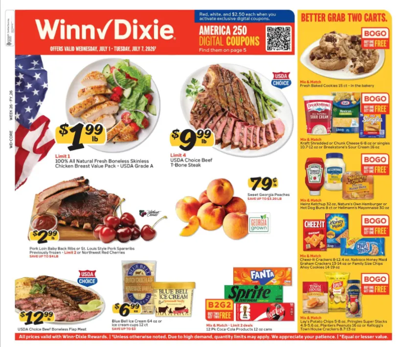 Weekly ad Winn Dixie Sales from July 1 to July 7 2026 - Page 