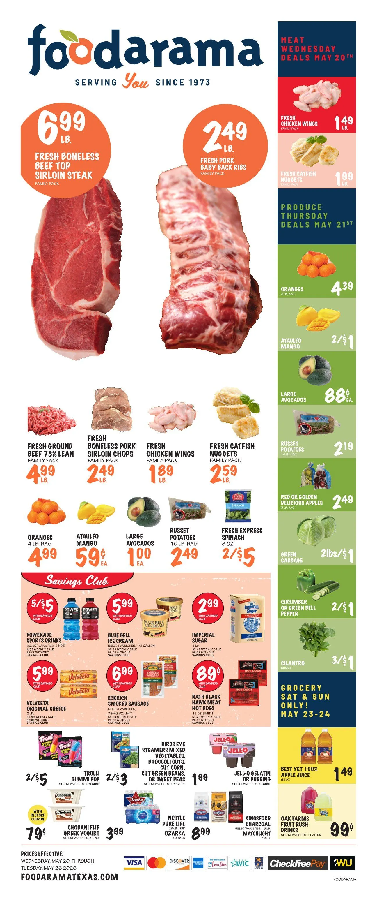 Weekly ad Foodarama Sales from May 20 to May 26 2026 - Page 1