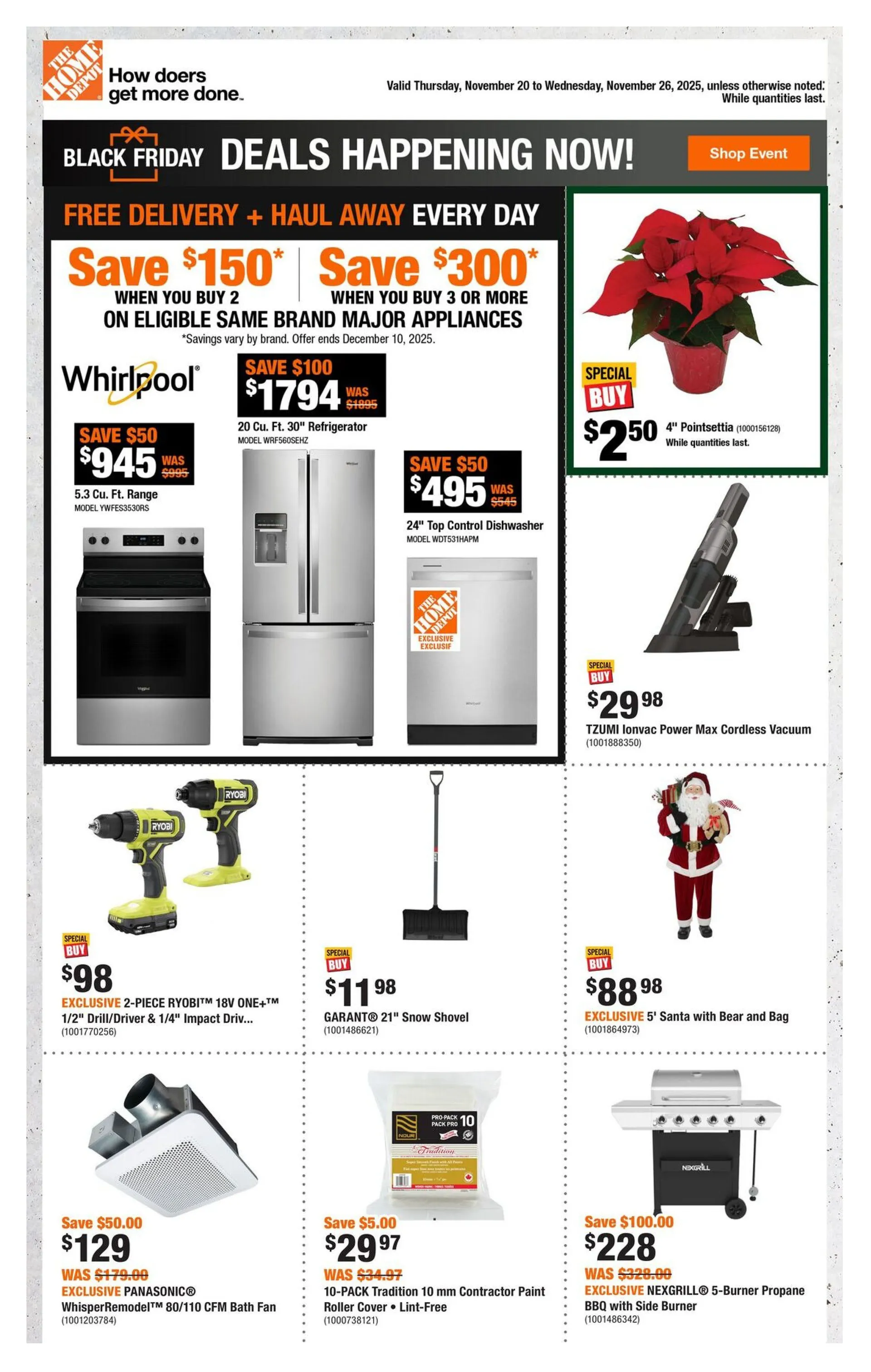The Home Depot  Sales from November 20 to November 26 2025 - flyer page 1