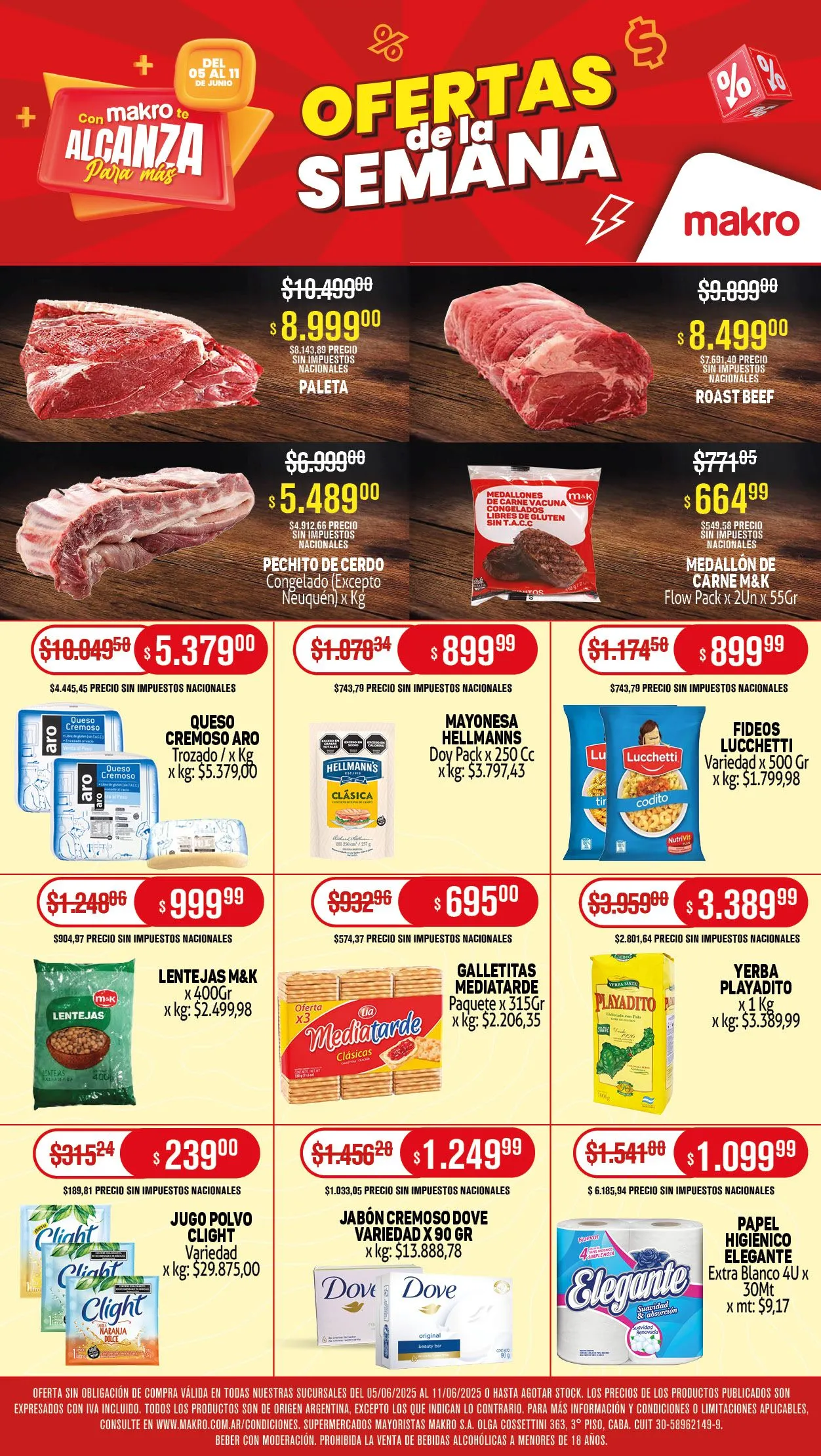 Ofertas de Ofertas Makro - Últimos catálogos 5 de junio al 11 de junio 2025 - Página 1 del catálogo