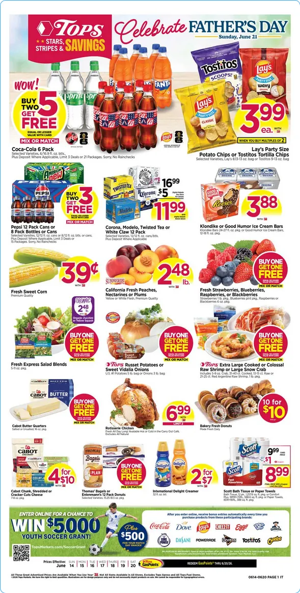 Weekly ad Tops Friendly Markets Sales from June 14 to June 20 2026 - Page 