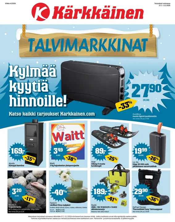 Kärkkäinen voimassa alkaen 21. tammikuuta - 3. helmikuuta 2026 - Tarjouslehti sivu