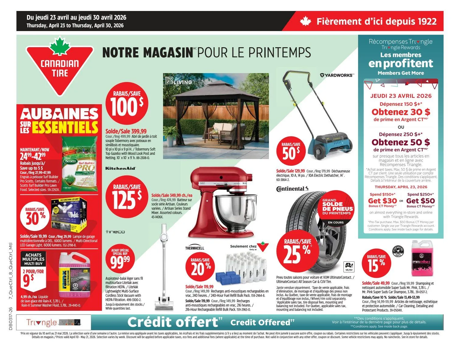 Canadian Tire Sales from April 23 to April 30 2026 - flyer page 1