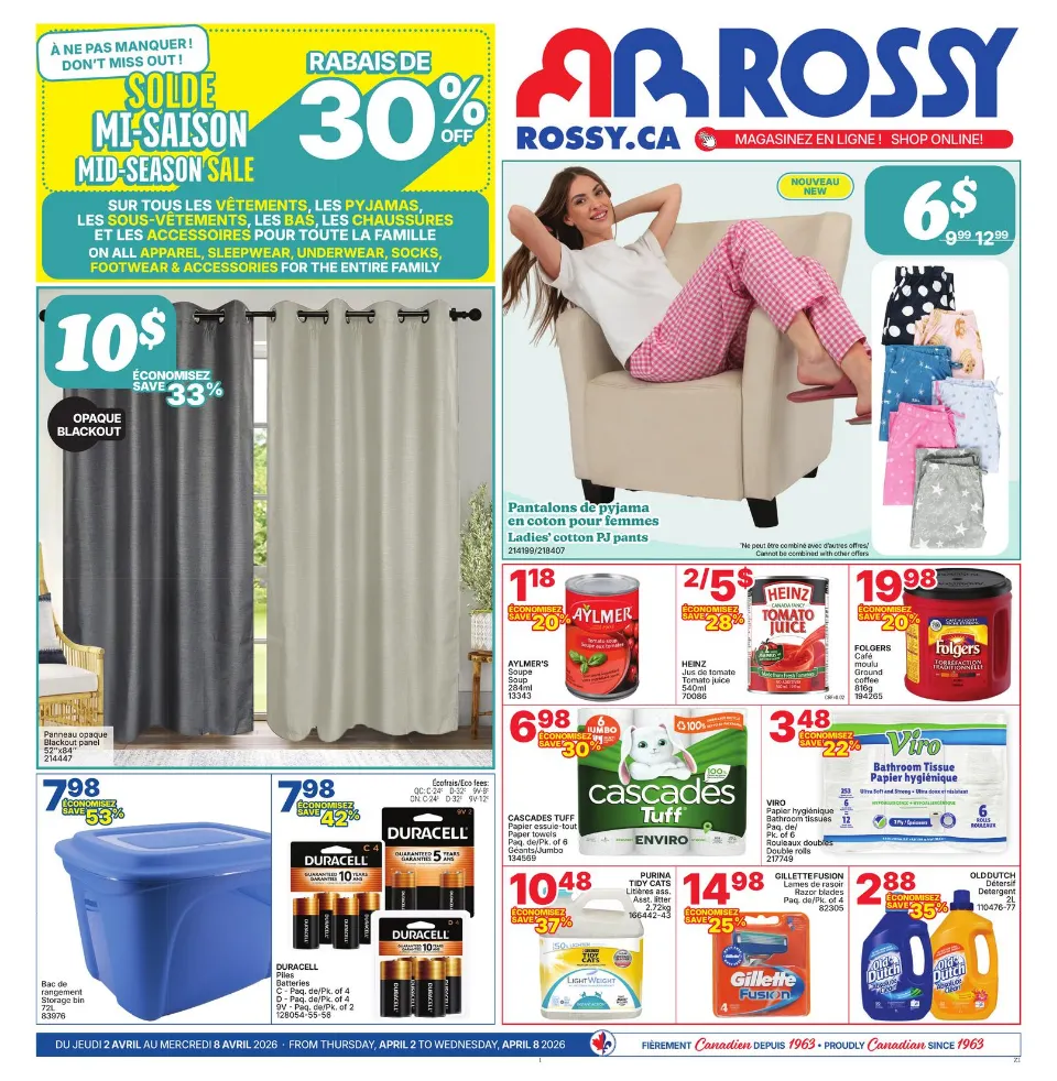 Rossy Sales from April 2 to April 8 2026 - flyer page 1