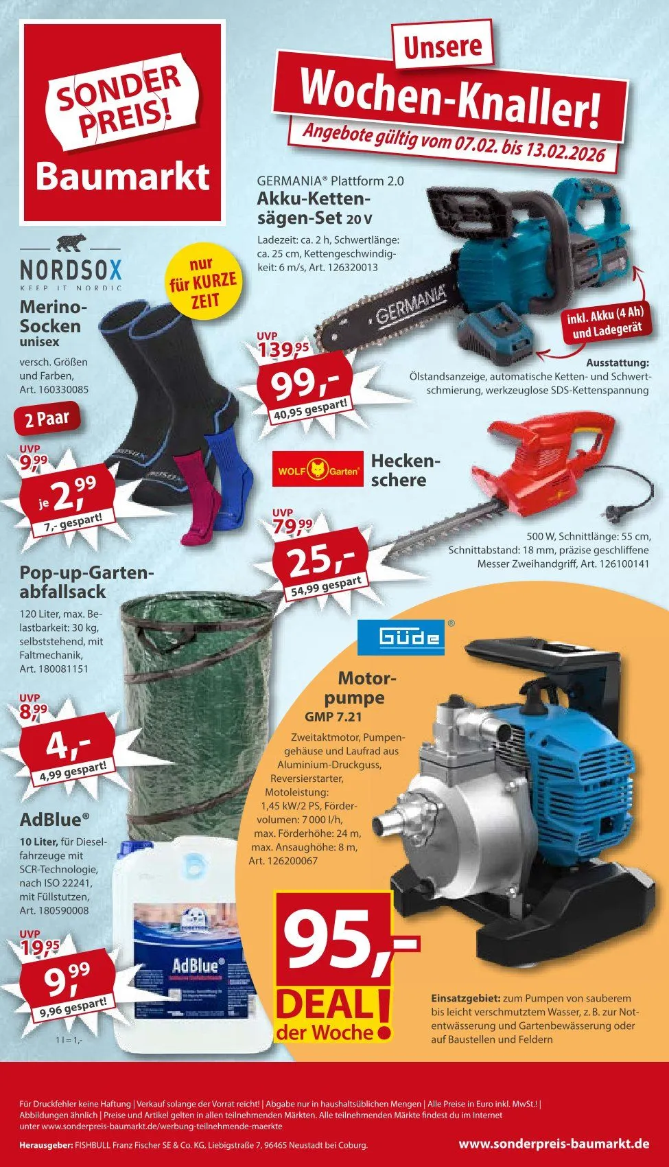 Sonderpreis-Baumarkt - Wöchentliche Prospekte von 7. Februar bis 13. Februar 2026 - Prospekt seite