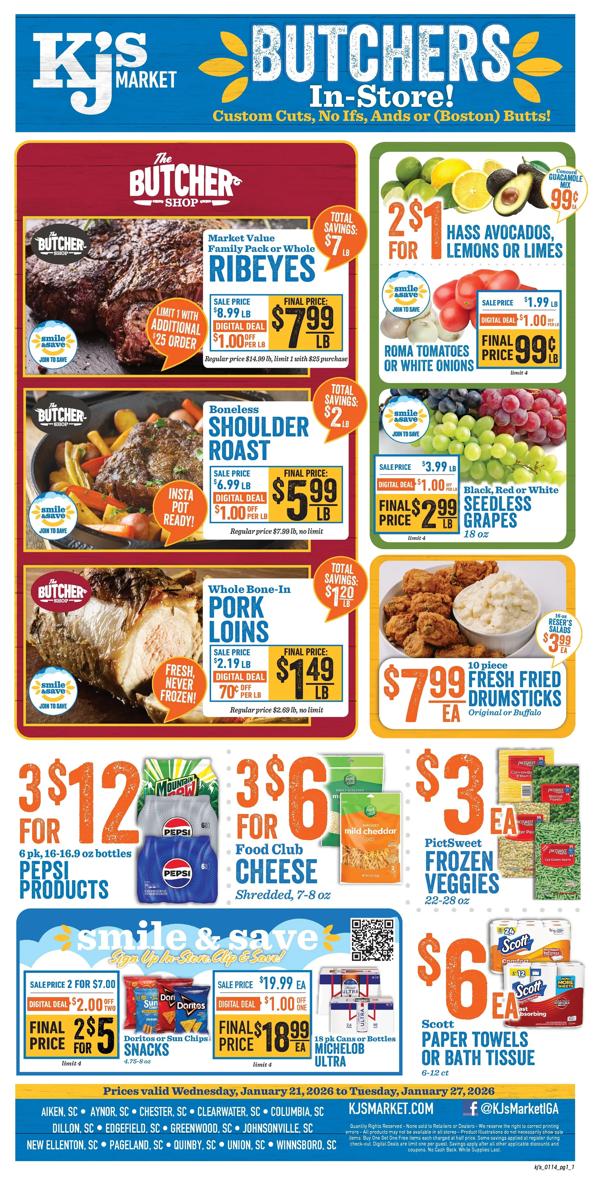Weekly ad KJ´s Market from January 21 to January 27 2026 - Page 1