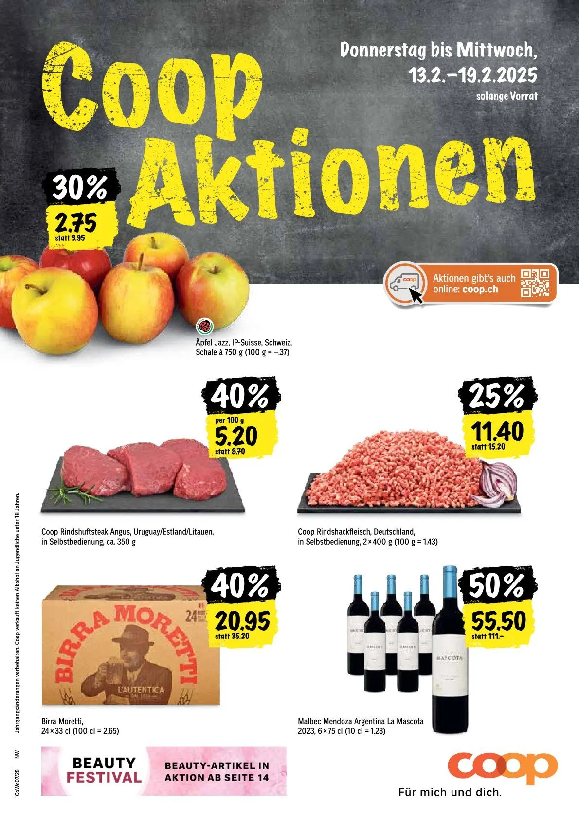Coop Prospekte von 13. Februar bis 19. Februar 2025 - Prospekt seite  