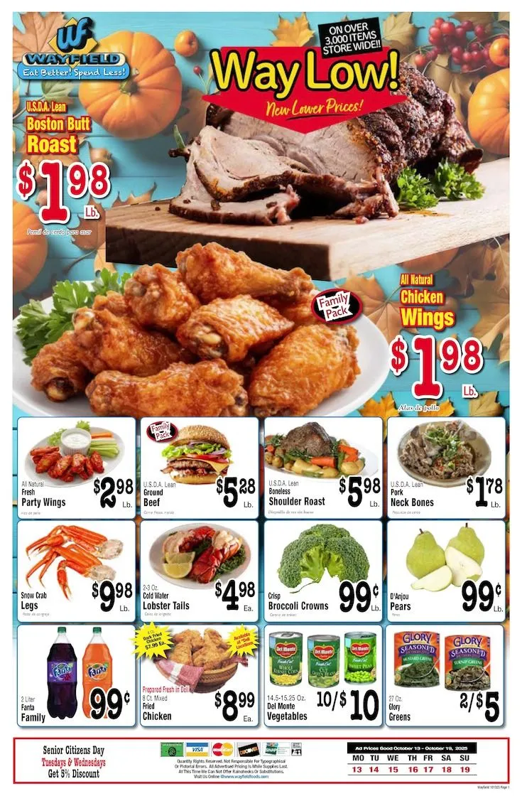 Weekly ad Wayfield Sales from October 13 to October 19 2025 - Page 1