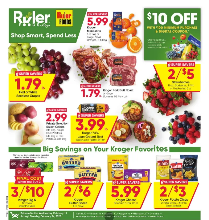 Weekly ad  Ruler Foods Sales from February 11 to February 24 2026 - Page 
