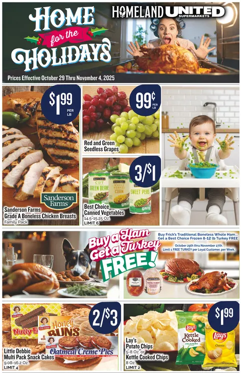 Weekly ad Homeland Sales from October 29 to November 4 2025 - Page 1