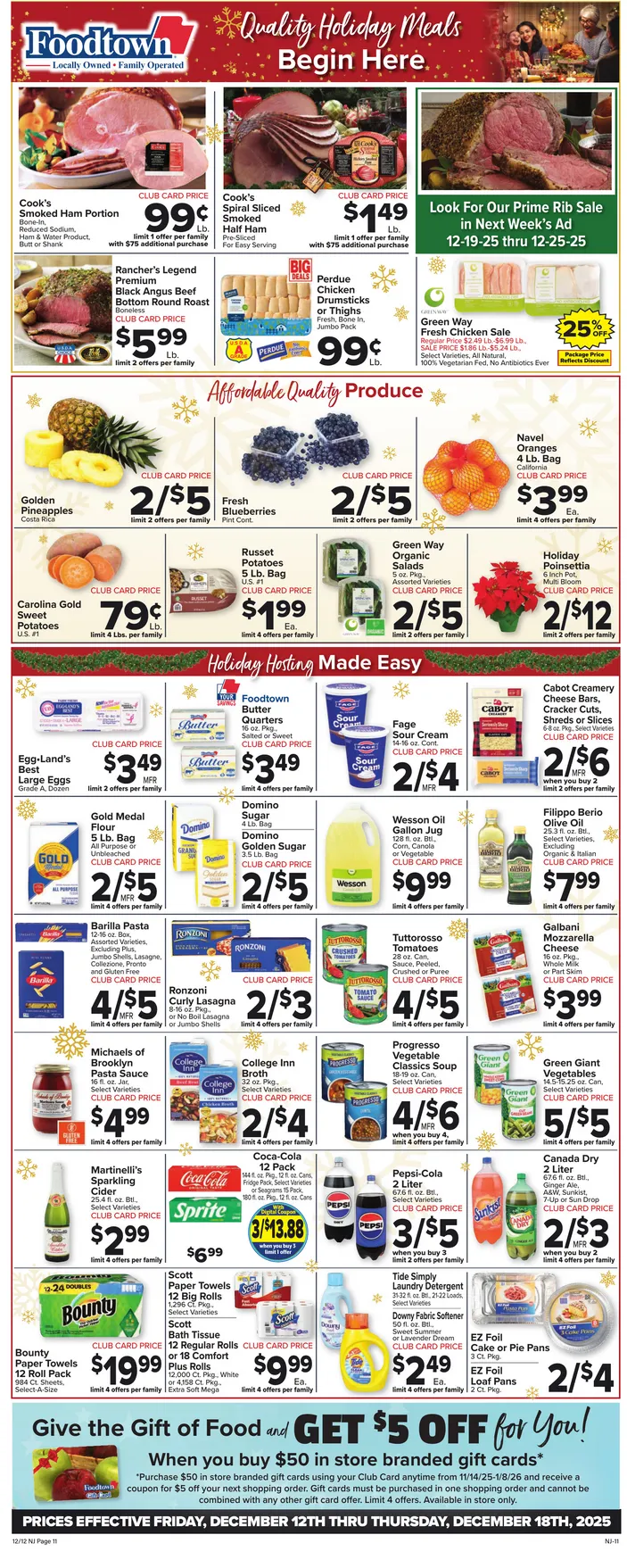 Weekly ad Foodtown Sales from December 12 to December 18 2025 - Page
