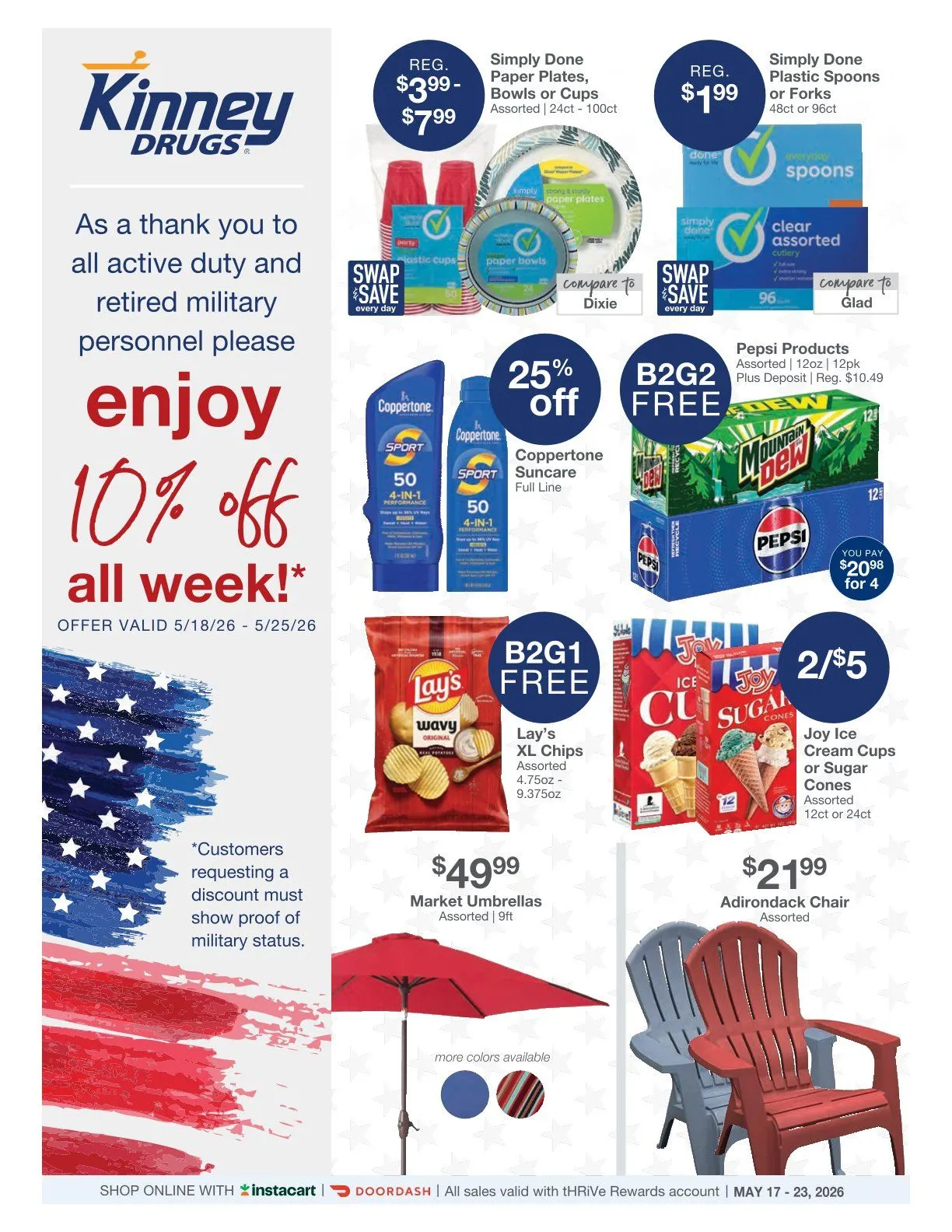 Weekly promotion Kinney Drugs weekly ads spanning from May 20 to May 26 2026 - Page 1 for Catalogue 365