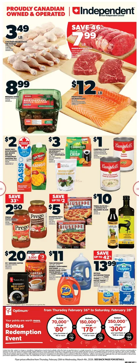 Independent Sales from February 26 to March 4 2026 - flyer page 1