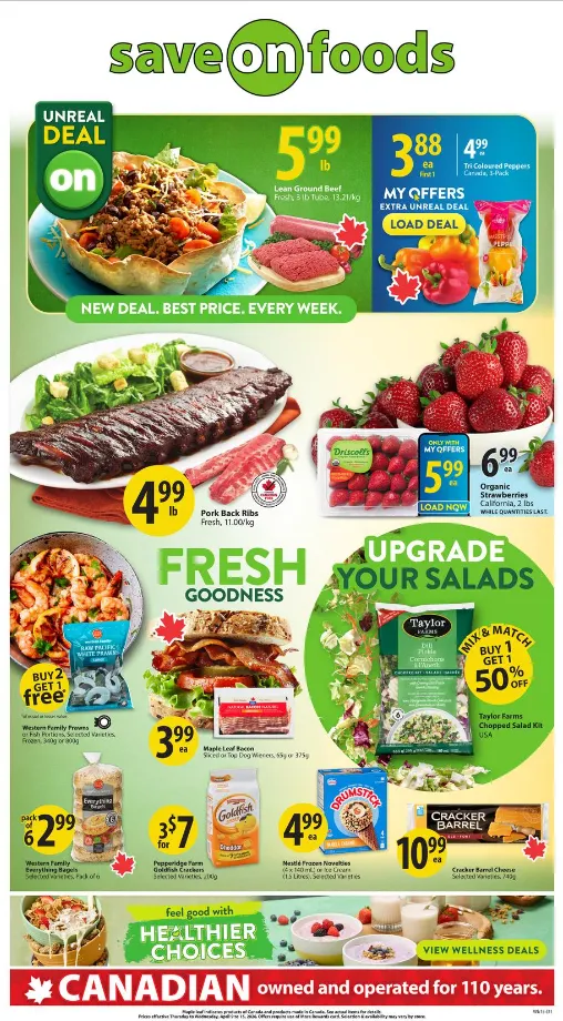 Save on foods Sales from April 9 to April 15 2026 - flyer page 1
