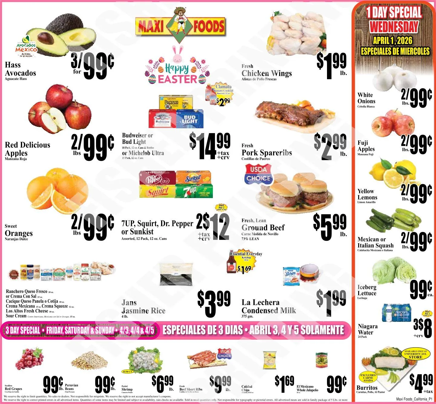 Maxi weekly ads from April 2 to April 6 2026 - flyer page 