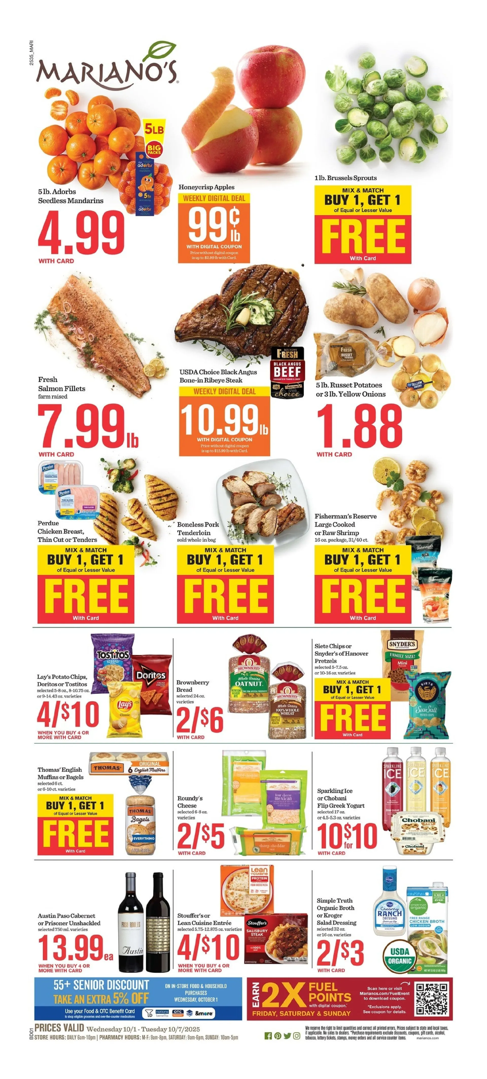 Weekly ad Mariano's Sales from October 1 to October 7 2025 - Page 1