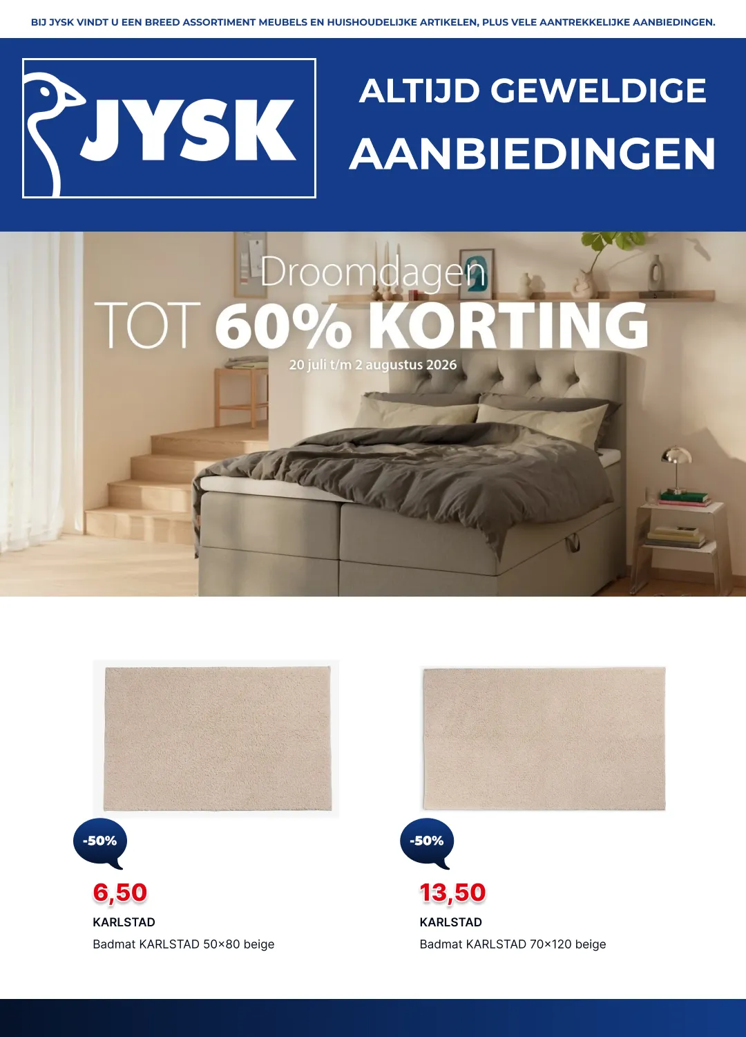 JYSK Folder van 20 juli tot 3 augustus 2026 - Folder pagina