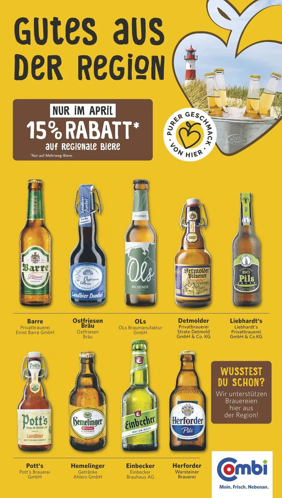 Combi Prospekt von 7. April bis 18. April 2025 - Prospekt seite 1