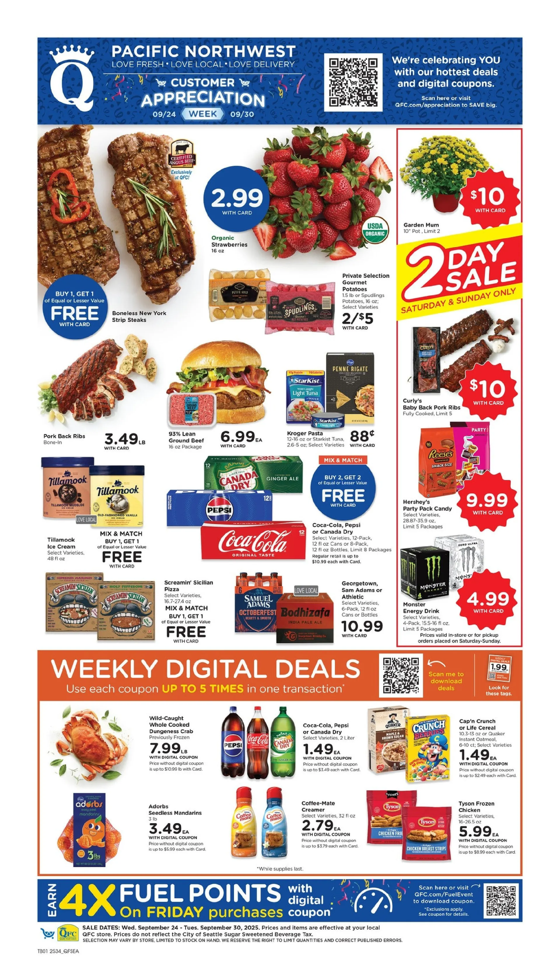 Weekly ad QFC Sales from September 24 to September 30 2025 - Page 1