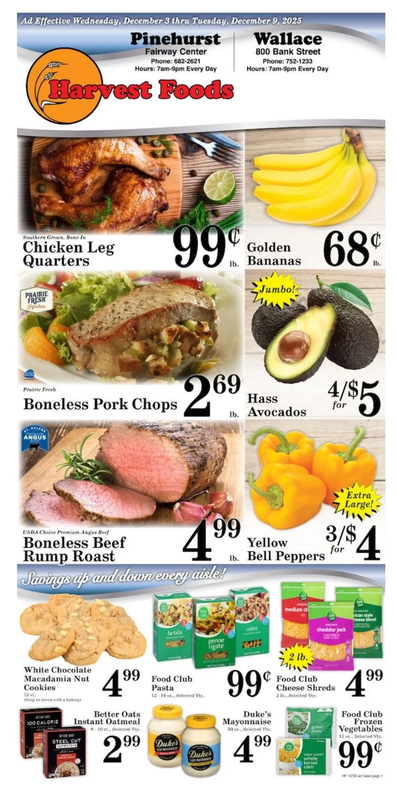 Weekly ad Harvest Foods Sales from December 3 to December 9 2025 - Page 