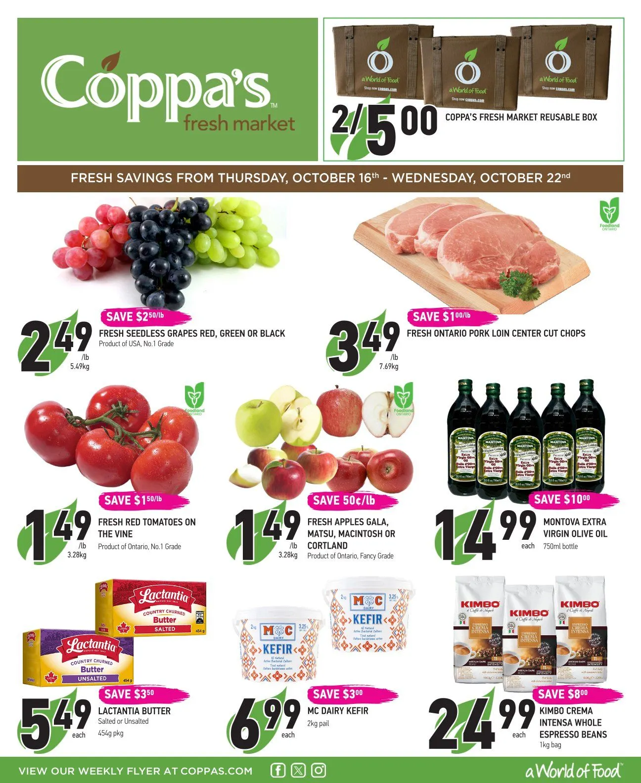 Coppas Fresh Market Sales from October 16 to October 22 2025 - flyer page 