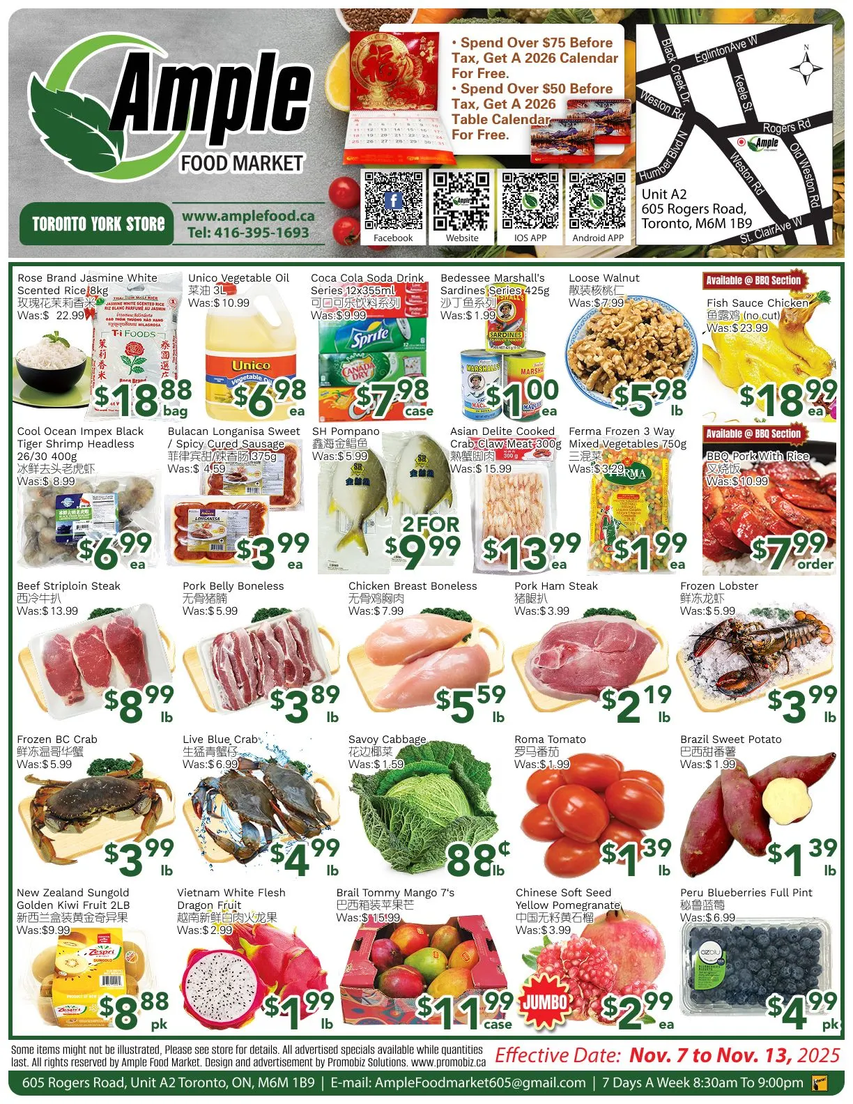  Ample Food Market Sales from November 7 to November 13 2025 - flyer page 1