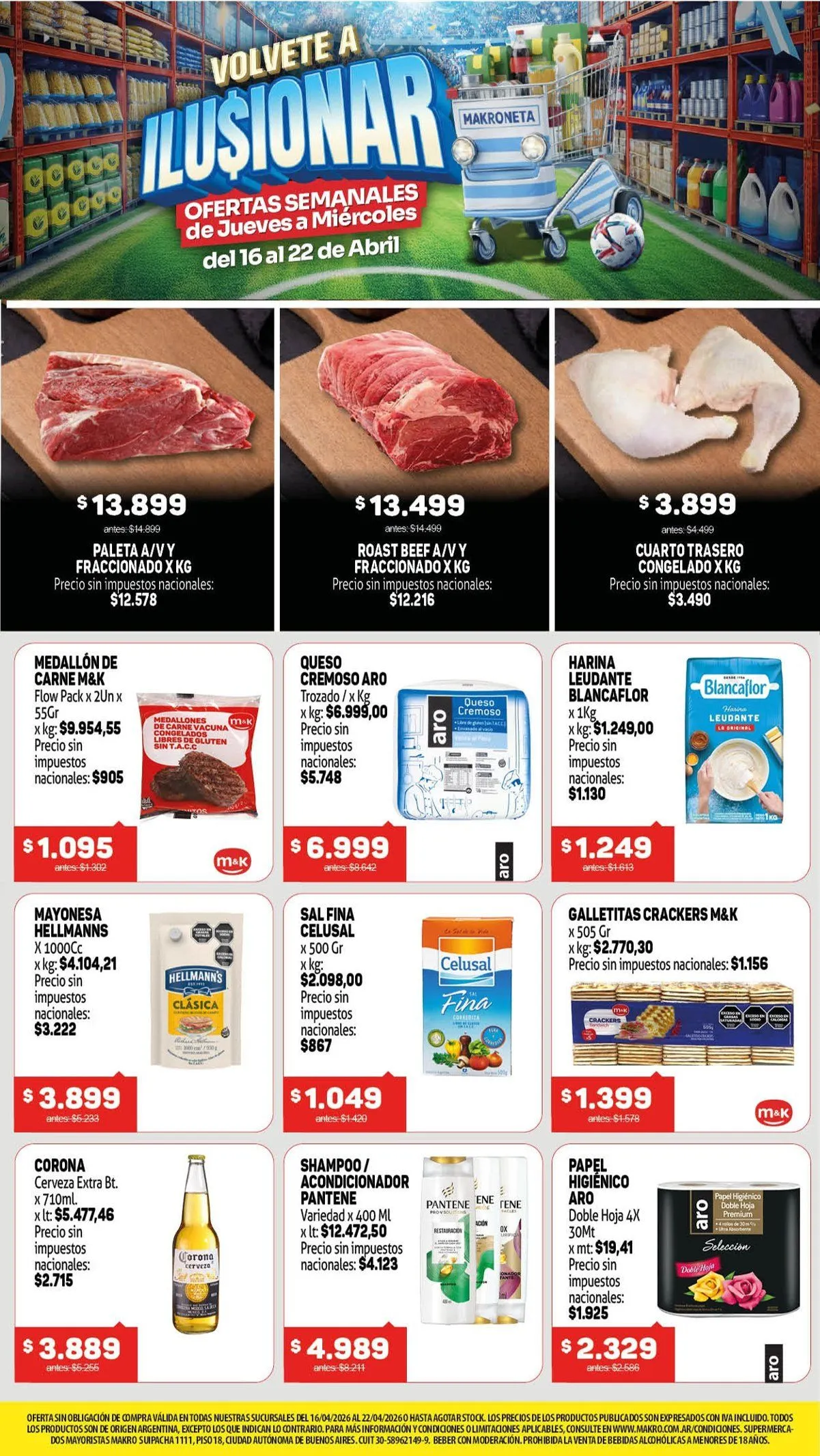 Ofertas de Ofertas Makro 16 de abril al 22 de abril 2026 - Página 1 del catálogo