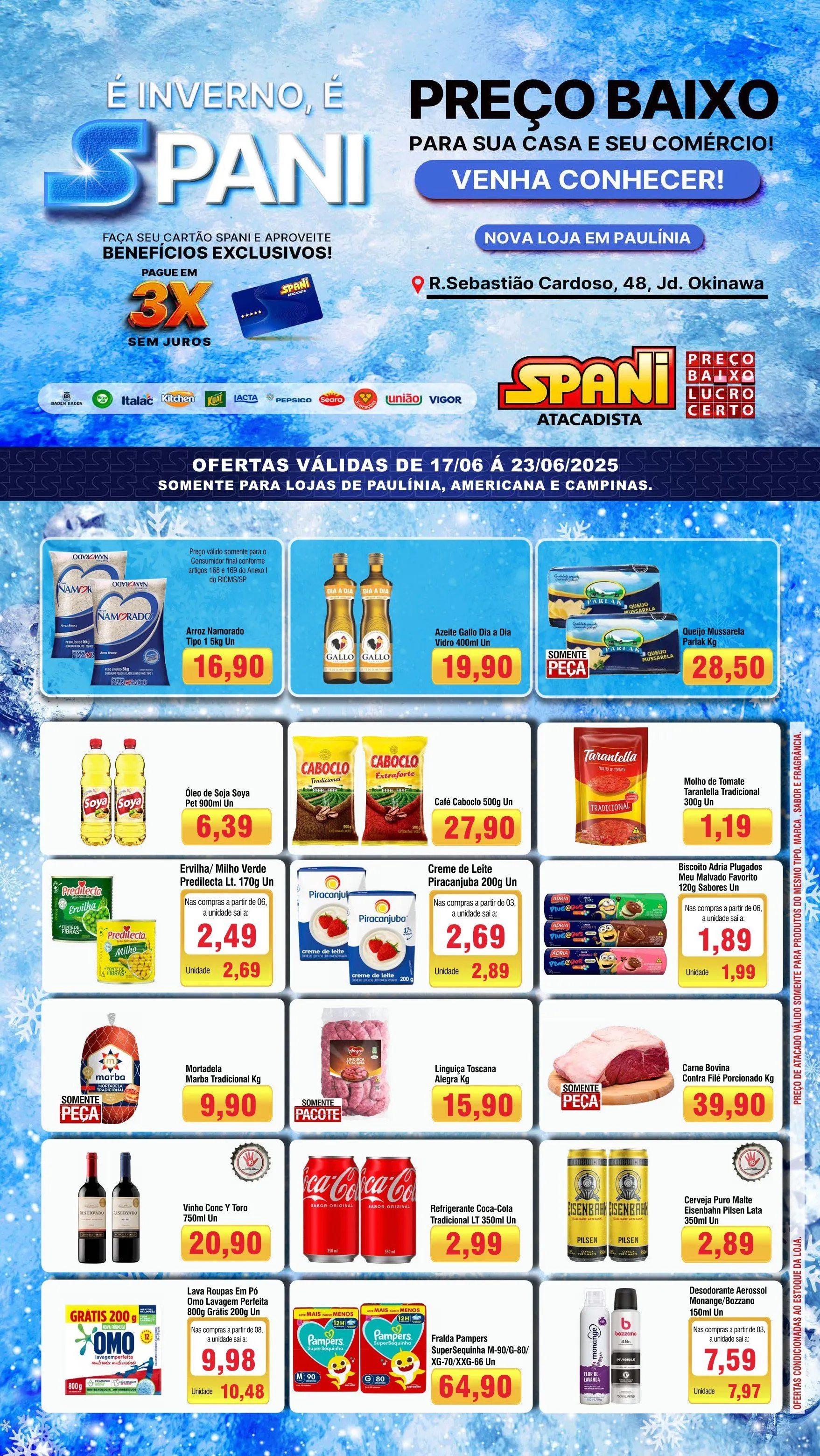 Encarte de  Folhetos Spani Atacadista 17 de junho até 23 de junho 2025 - Pagina 1