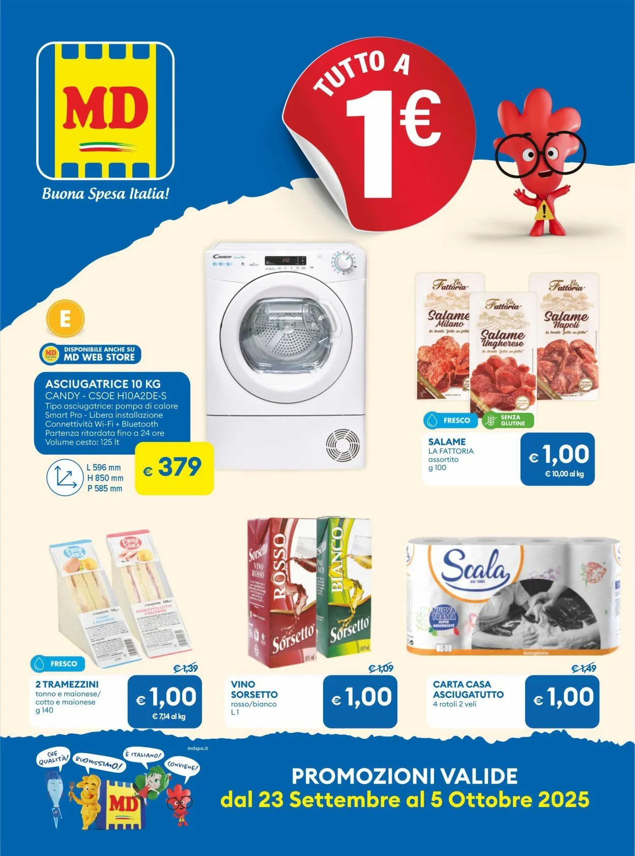 MD Discount Volantino da 23 settembre a 5 ottobre di 2025 - Pagina del volantino 1