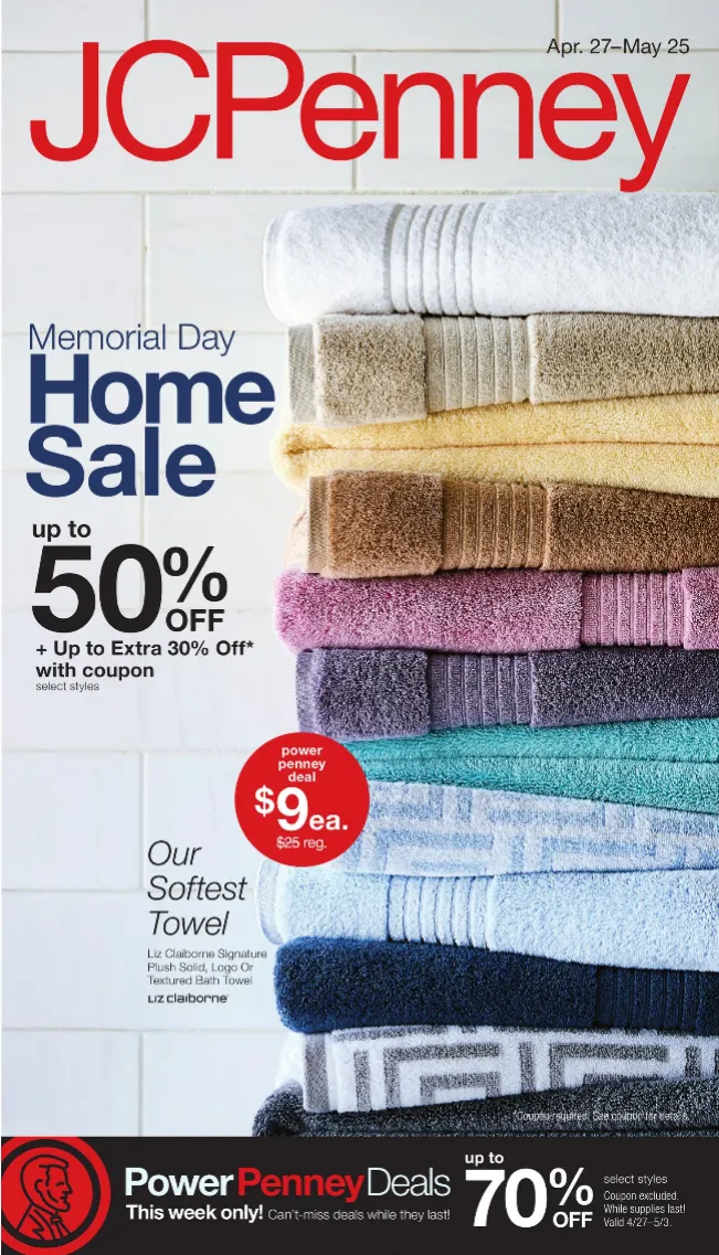 Weekly promotion JCPenney Sales spanning from April 27 to May 25 2026 - Page  for Catalogue 365