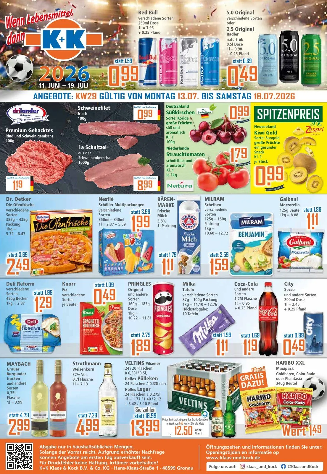 Klaas und Kock Prospekte von 13. Juli bis 18. Juli 2026 - Prospekt seite